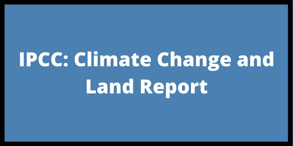 IPCC Climate Change and Land